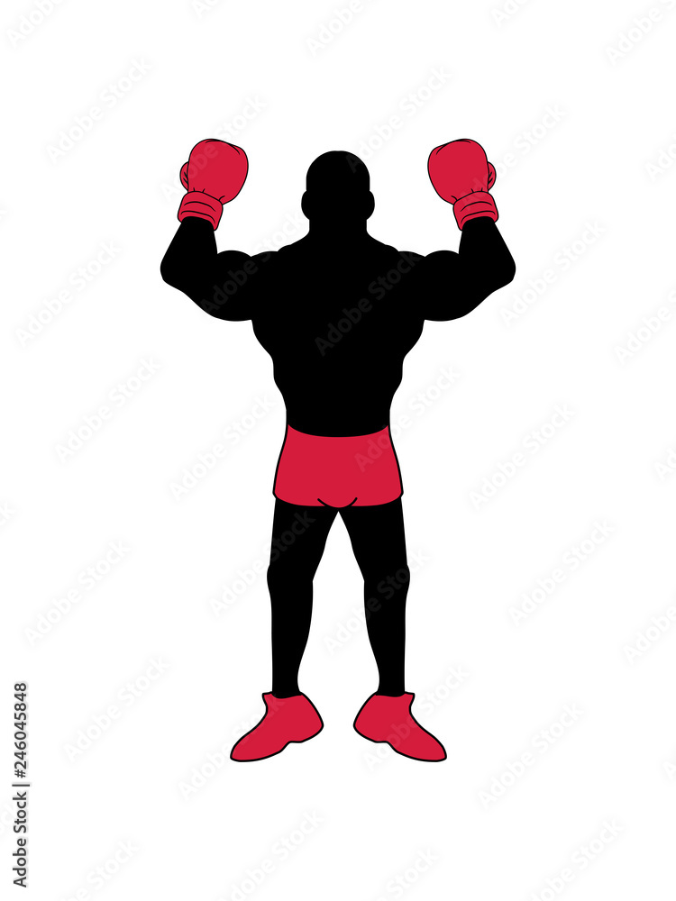 posen boxer handschuh boxhandschuh sport boxen ring kickboxer kämpfer kampf winter spaß team verein gewinner clipart