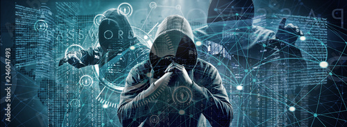 Leinwand Poster Hacker - Cyber Kriminalität