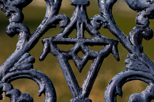 piece of iron gate black