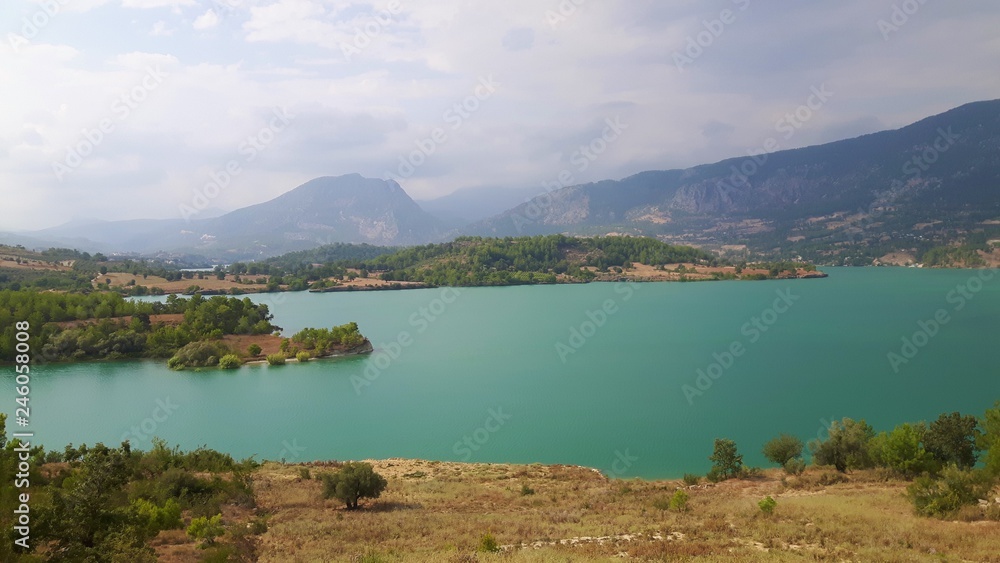 Turkey is a mountain lake