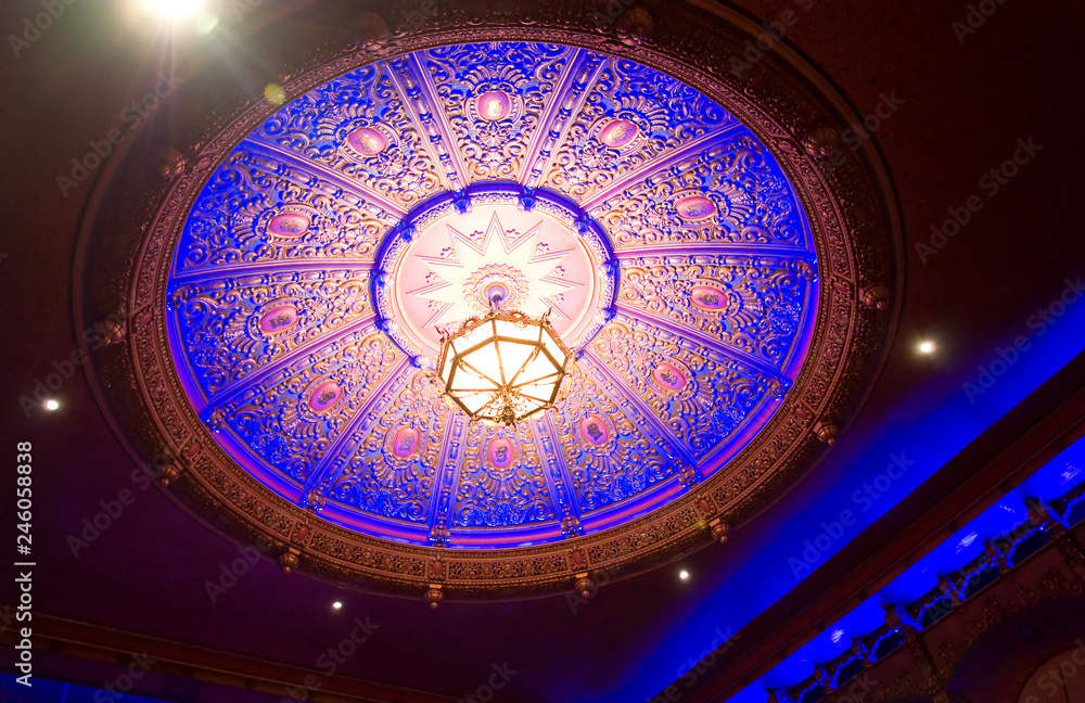 Obraz premium Ornate Vintage Detailed Ceiling Light