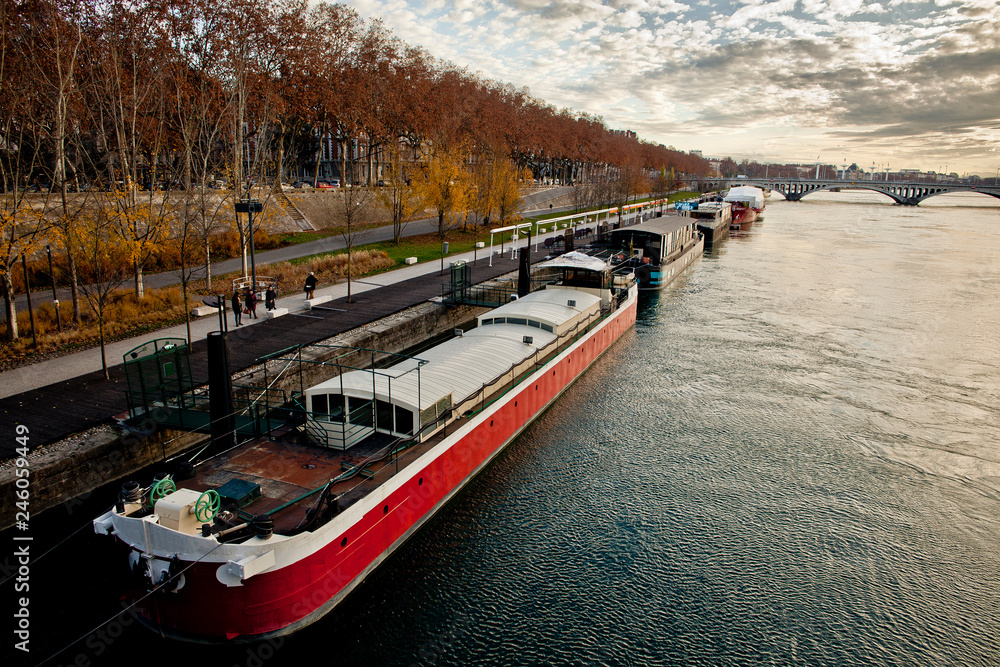 boats on the river