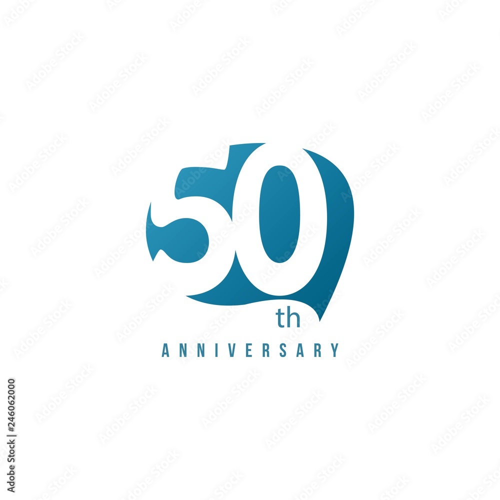 Obraz premium 50 Year Anniversary Vector Template Design Illustration