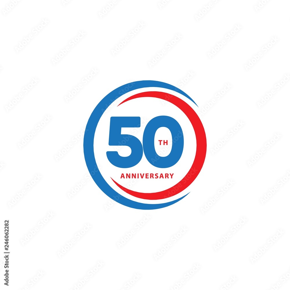 50 Year Anniversary Vector Template Design Illustration 50 Year Anniversary Vector Template Design Illustration