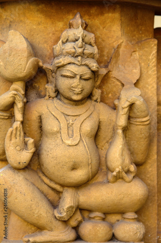 Alto-relievo of temples of Khajuraho photo