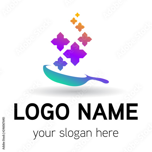 elegance thai food logo