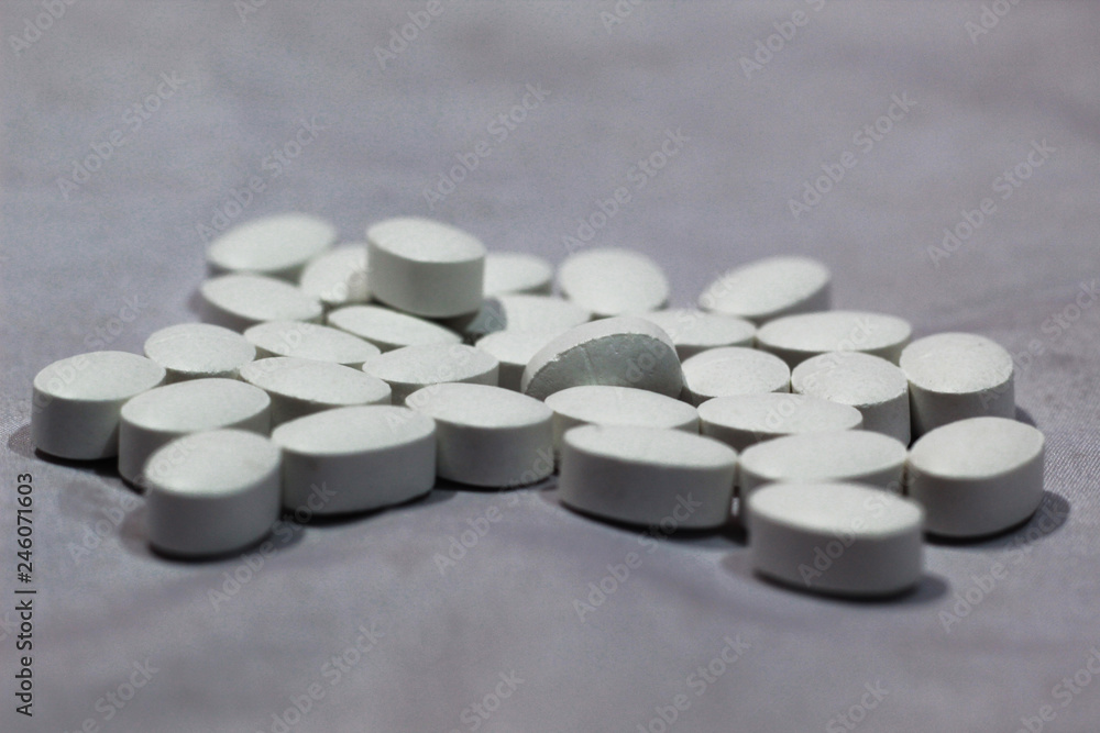 heap of tablet pill with white background heap of tablet pill with white background