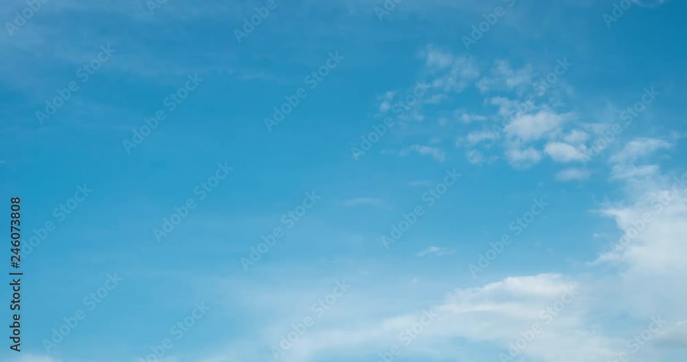 blue sky time lapse moving clouds