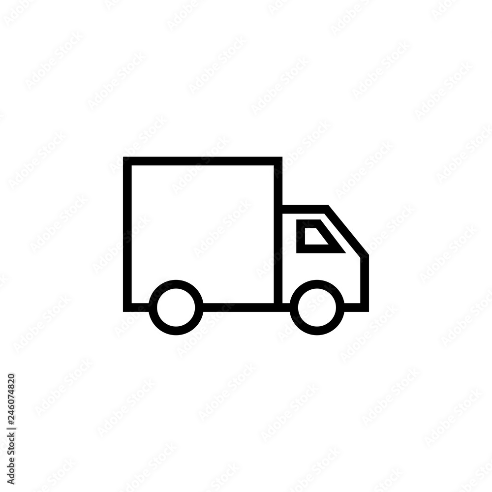 Delivery truck icon graphic design template vector Delivery truck icon graphic design template vector