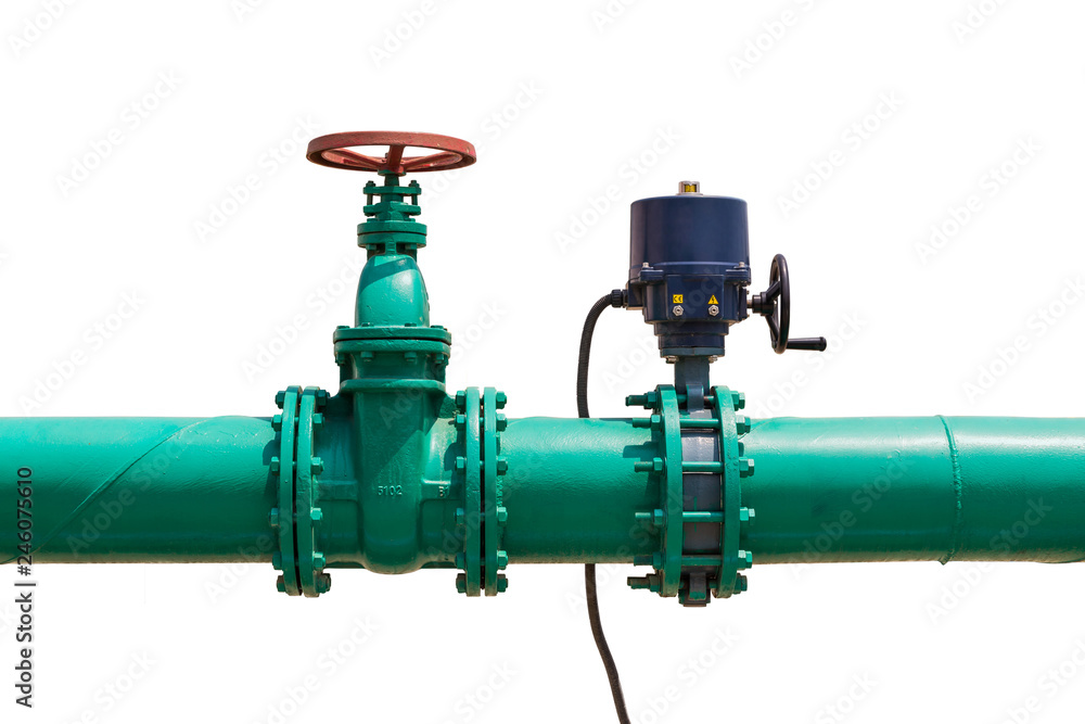 Water pipeline and valves Water pipeline and valves