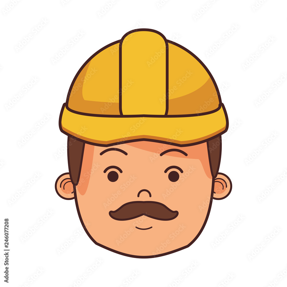 construction builder face cartoon construction builder face cartoon