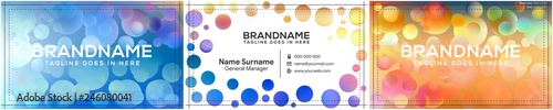 Vector modern creative and clean business card template, polygon background, flyer design, name card template. Corporate identity with abstract illustration. Vector company style for brandbook