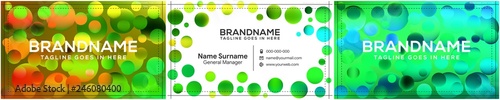 Vector modern creative and clean business card template, polygon background, flyer design, name card template. Corporate identity with abstract illustration. Vector company style for brandbook
