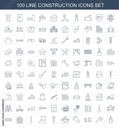 100 construction icons