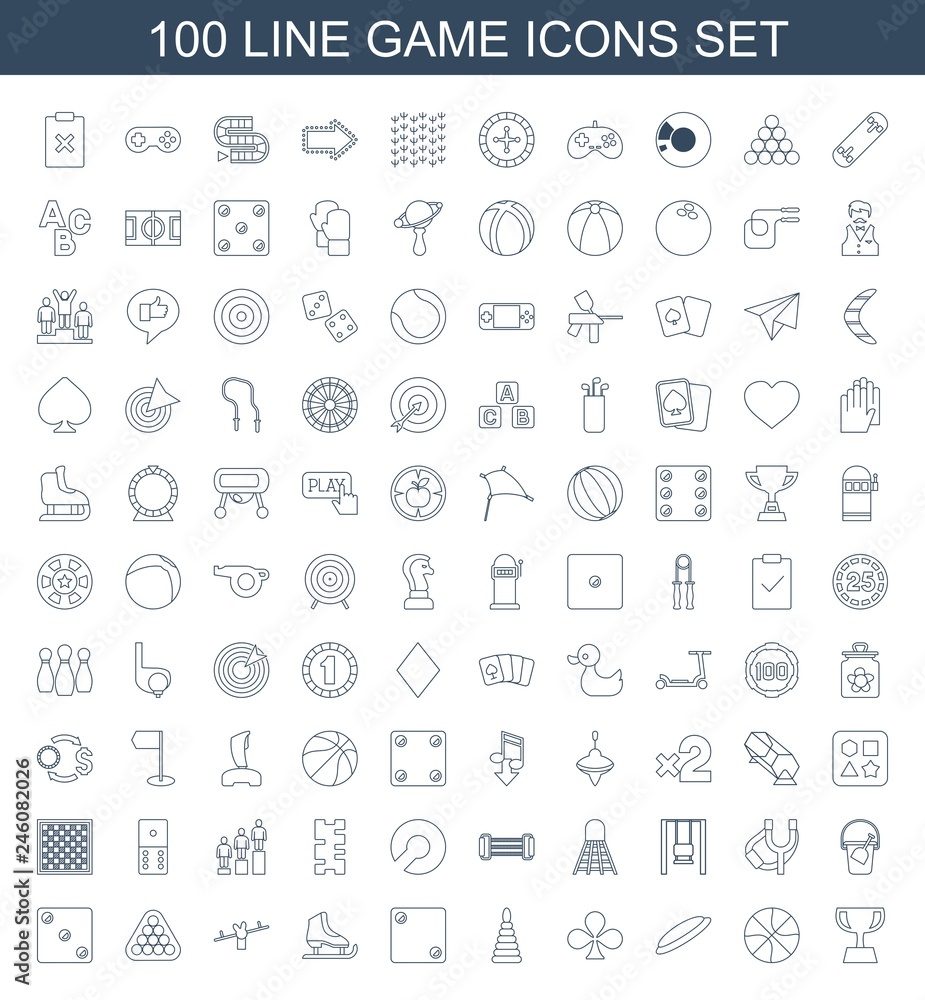 100 game icons