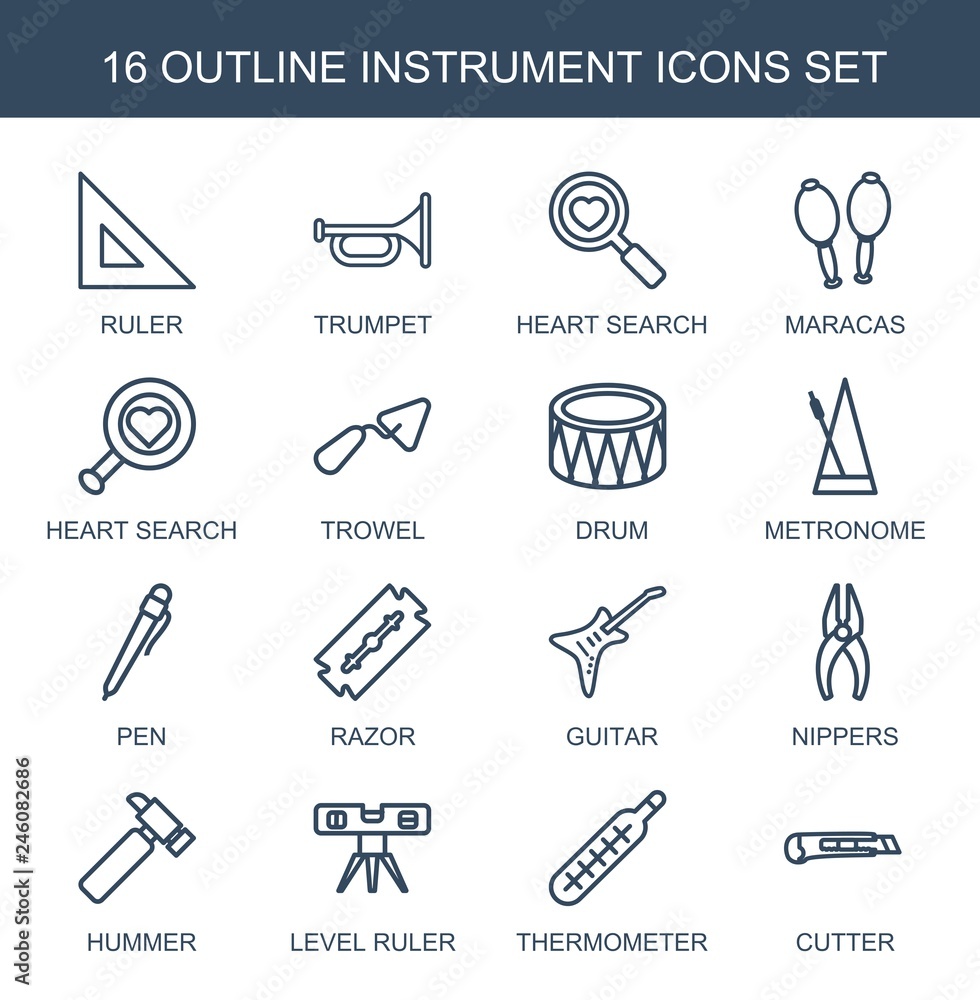 16 instrument icons 16 instrument icons