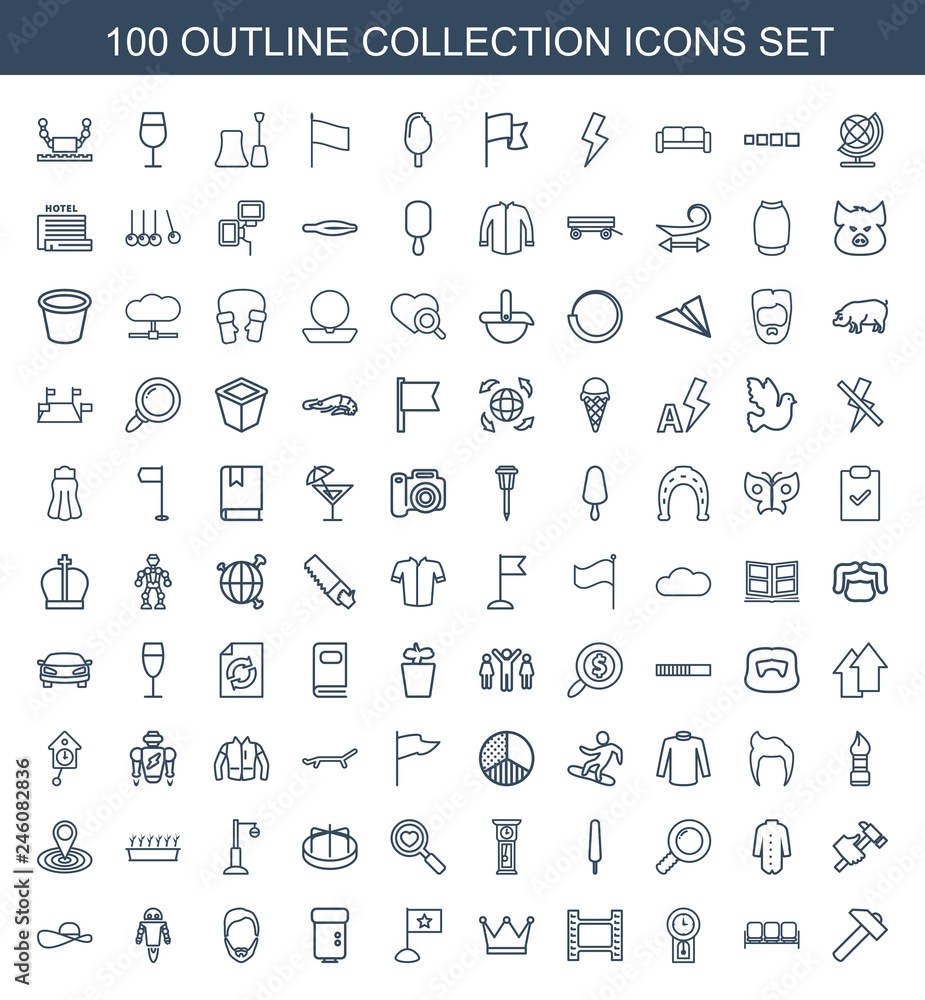 100 collection icons 100 collection icons