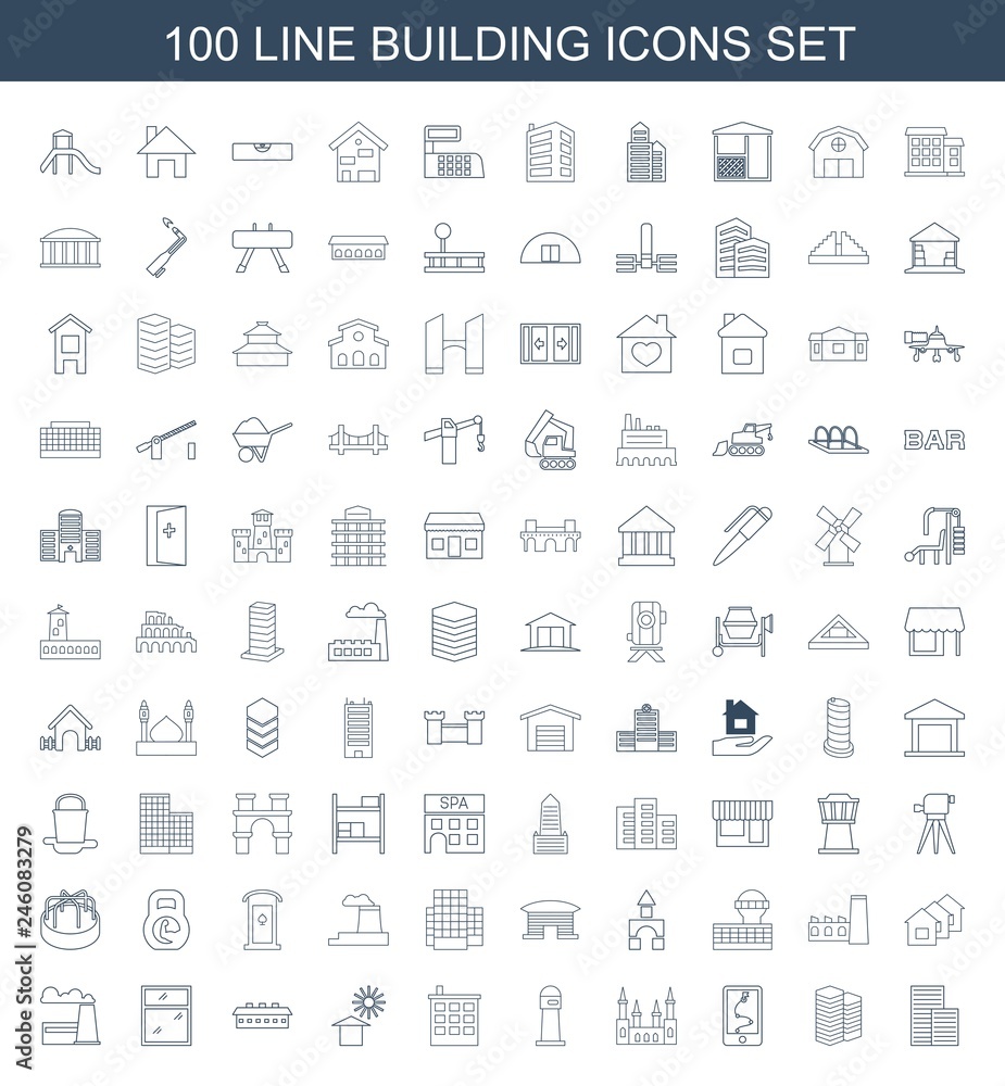 building icons building icons