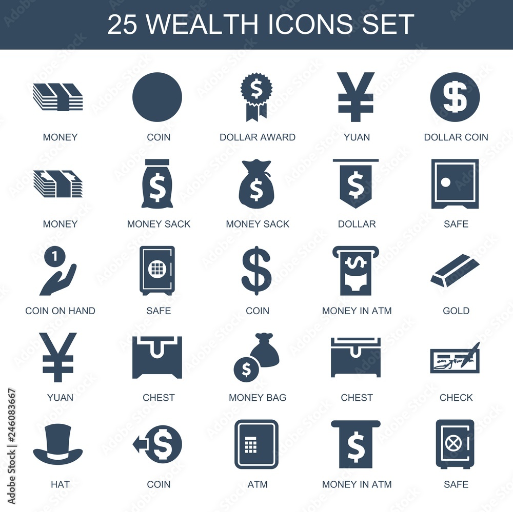 25 wealth icons 25 wealth icons