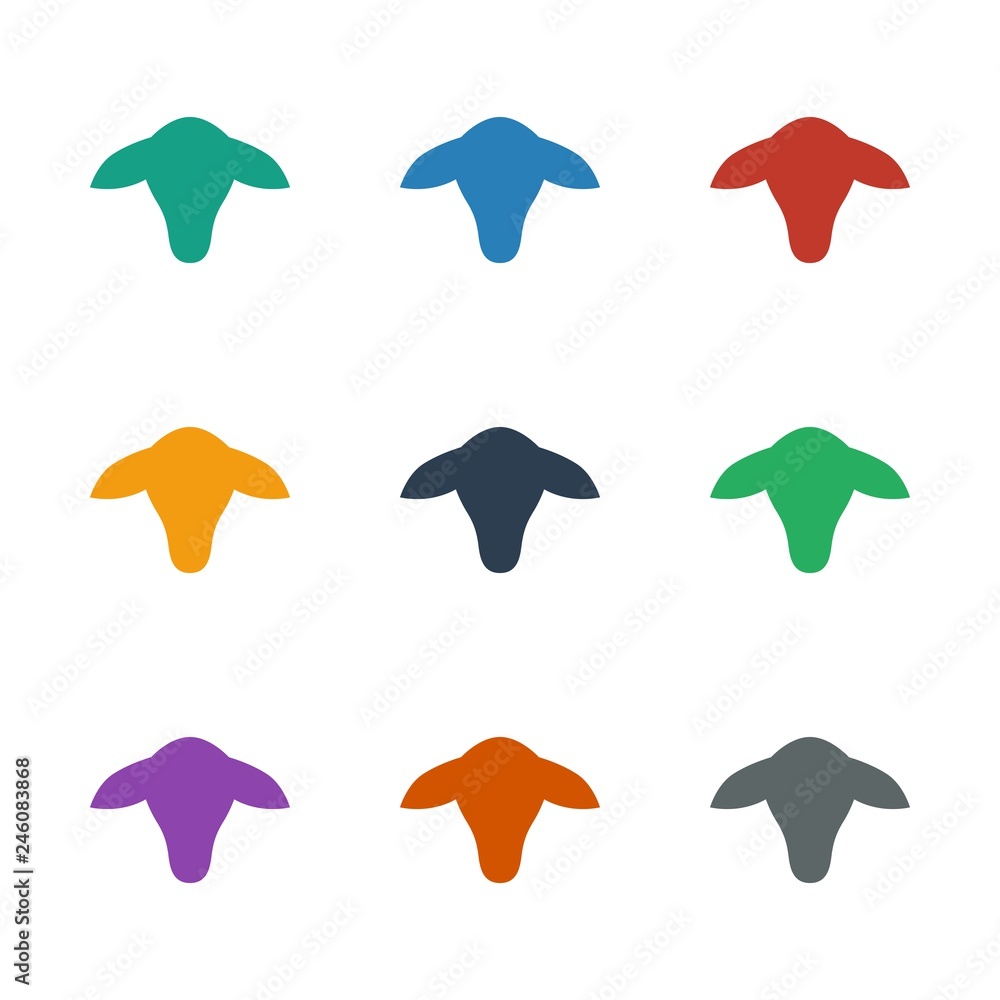 goat icon white background goat icon white background