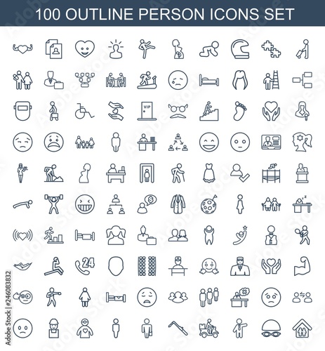100 person icons