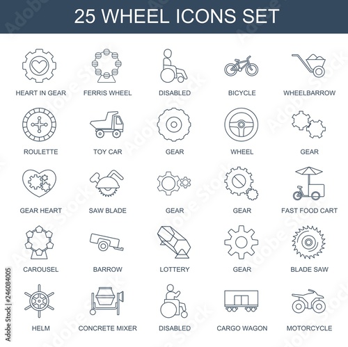 25 wheel icons