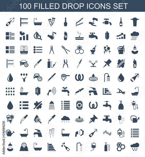 drop icons