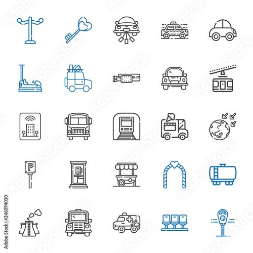 car icons set