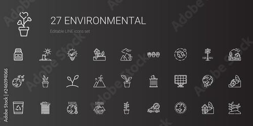 environmental icons set