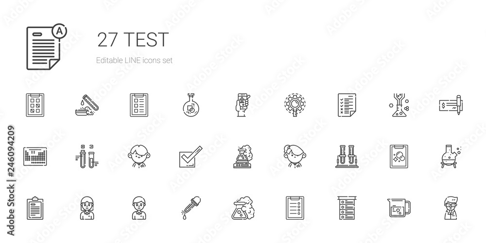 test icons set