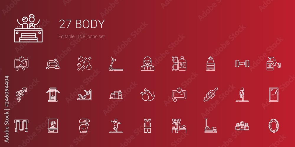 body icons set body icons set