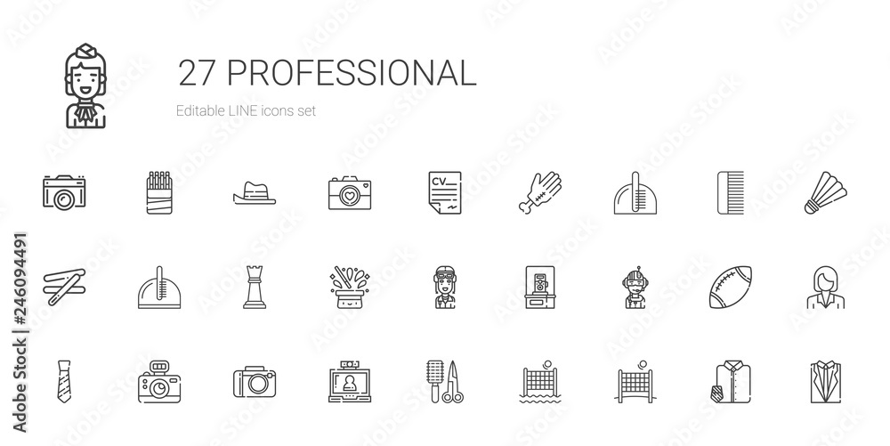 professional icons set professional icons set