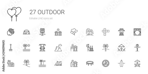 outdoor icons set