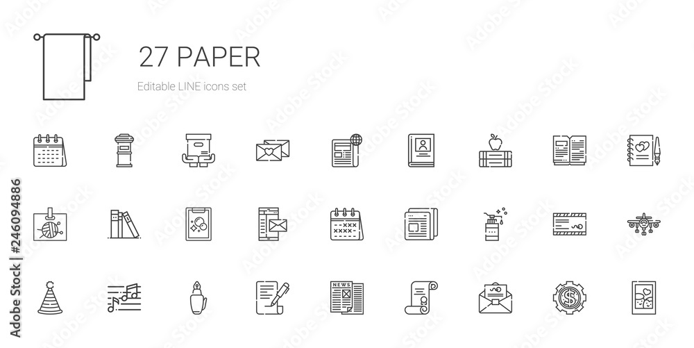 paper icons set paper icons set