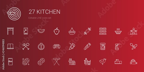 kitchen icons set