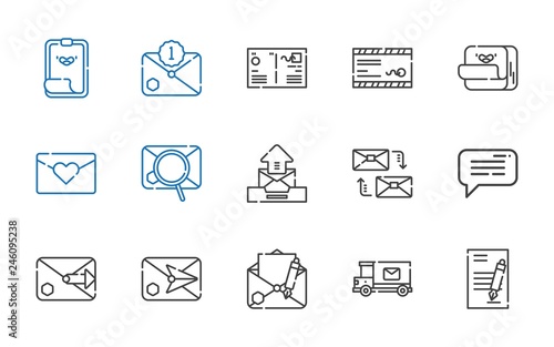 mail icons set