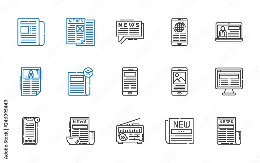 headline icons set headline icons set