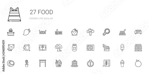 food icons set