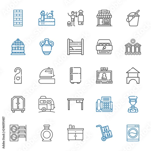 home icons set