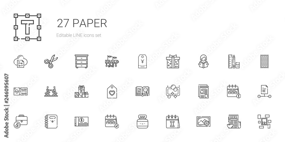 paper icons set paper icons set