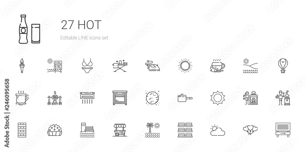 hot icons set hot icons set