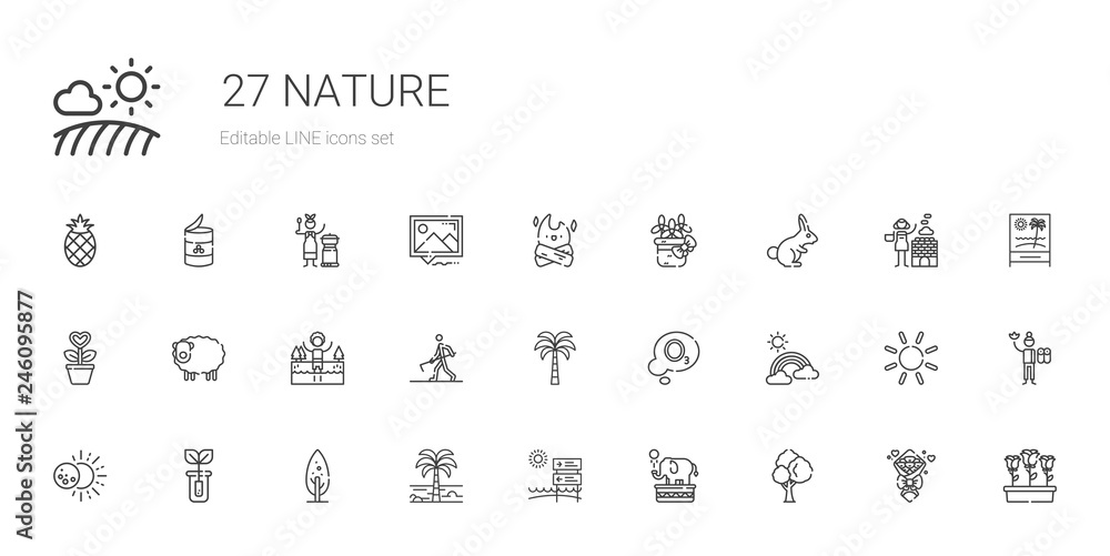 nature icons set nature icons set