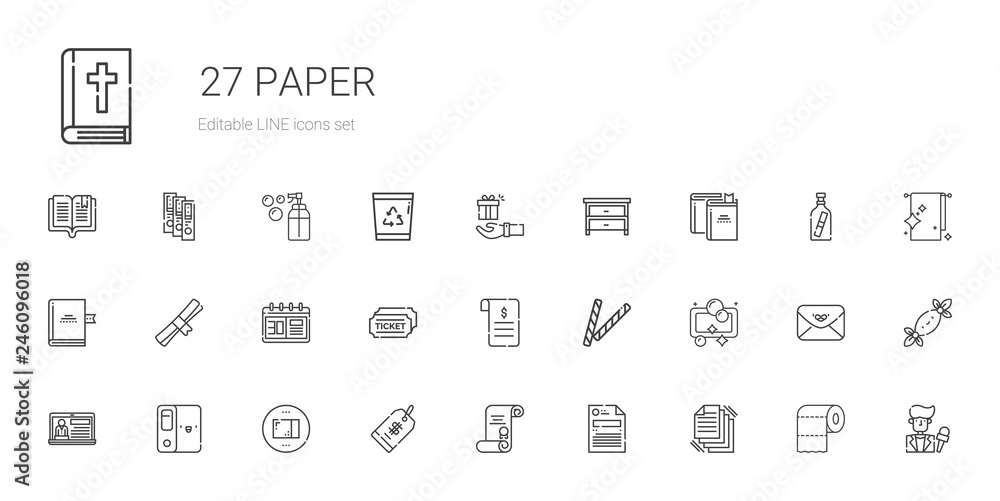 paper icons set paper icons set