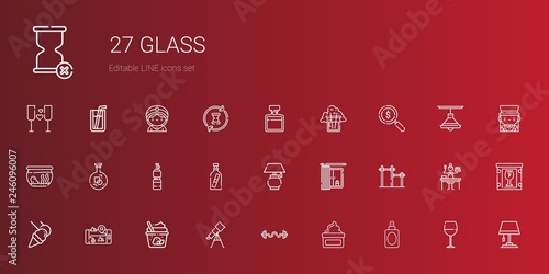 glass icons set