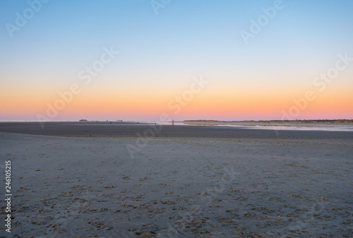 Abendrot Winterabend St Peter-Ording Badstrand  photo