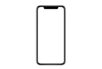 Smartphone similar to iphone 17 max with blank white screen for Infographic Global Business Marketing Plan, mockup model similar to iPhone isolated Background of ai digital investment economy. HD