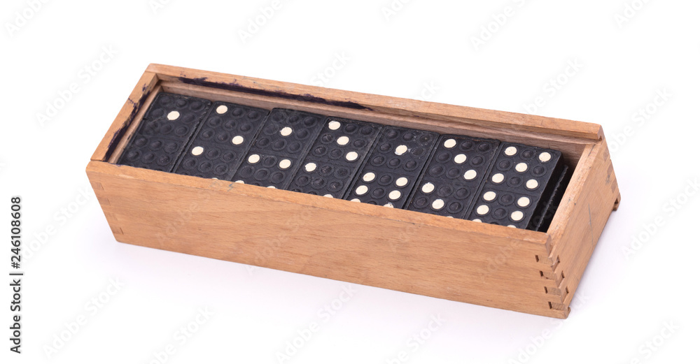 Old domino game isolated Old domino game isolated