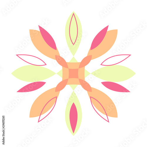 Abstract Floral Vector Decoration