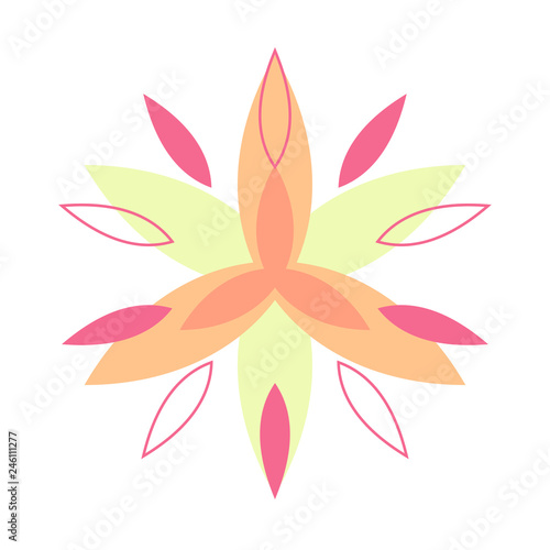 Abstract Floral Vector Decoration