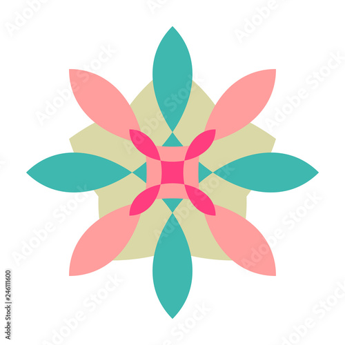 Abstract Floral Vector Decoration